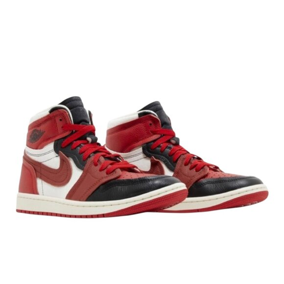 Womens Air Jordan 1 High 'Method of Make' Sport Red Basketball Shoes Size 7 NEW - Picture 5 of 6